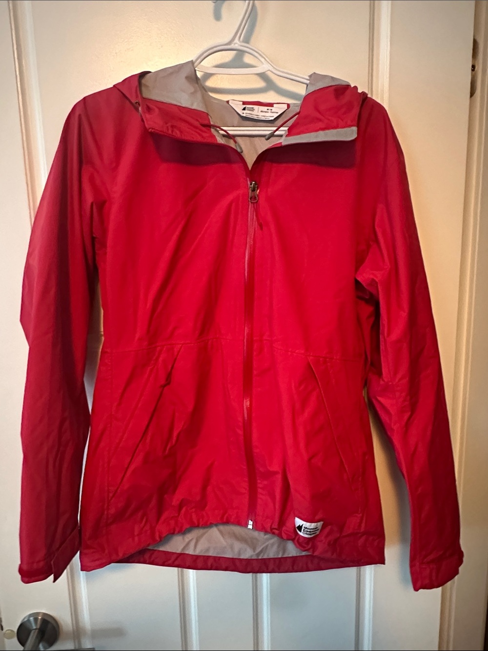 Women's Mountain Equipment Coop Red Hooded Rain Shell Jacket